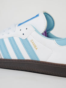 Adidas Samba White Sky Blue – Clean Edition