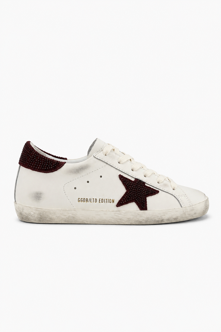 GGDB Burgundy Crystal Star – White Bordeaux