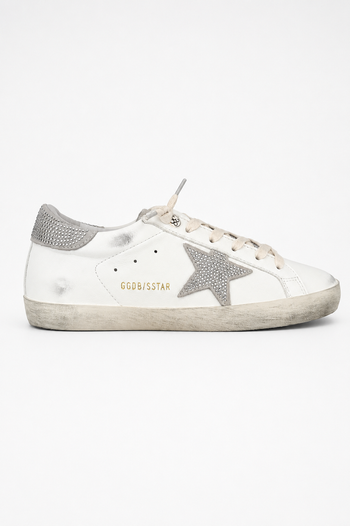 GGDB Silver Crystal Star – White Grey