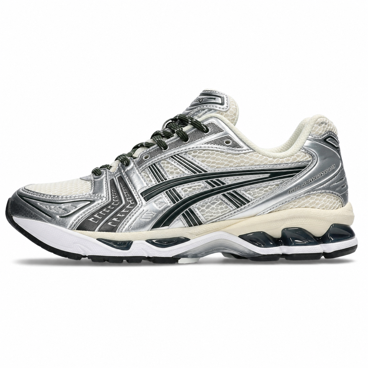 ASICS GEL-KAYANO 14 – Crème / Vert Foncé